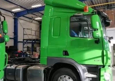 production of spoilers and side curtains