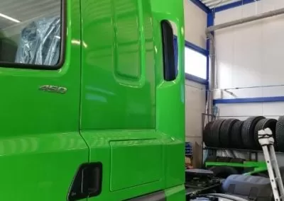 production of spoilers and side curtains