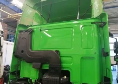green truck spoiler